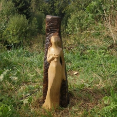 Sv.Barbora - dub, 30cm