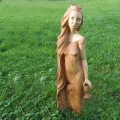 SV.Barbora - mořená lípa, 50 cm